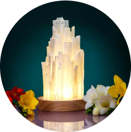 All Selenite Lamp