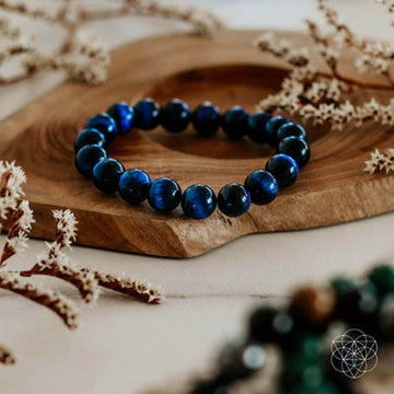 Hawk’s Focus – Royal Blue Tiger’s Eye Bracelet