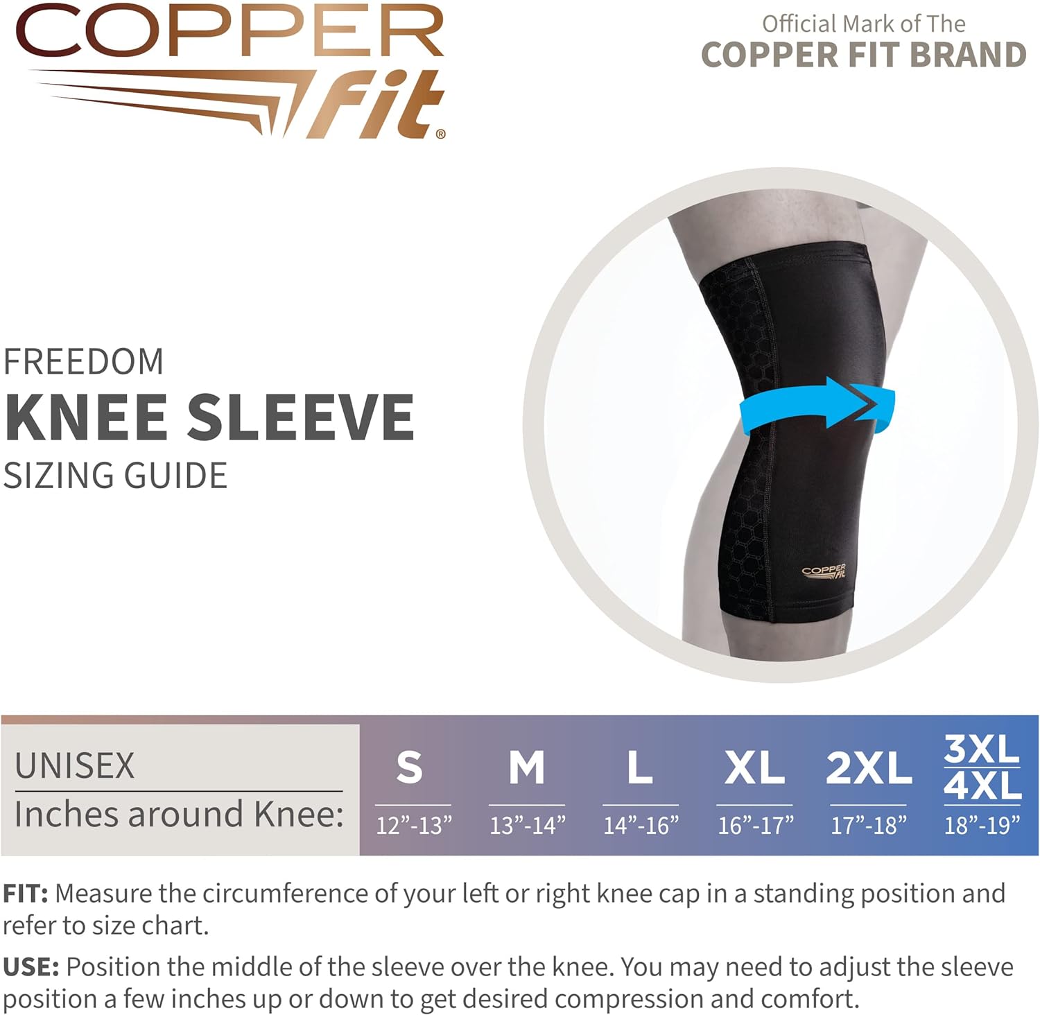 Copper Fit Knee Sleeve - All - Natural Healing Store