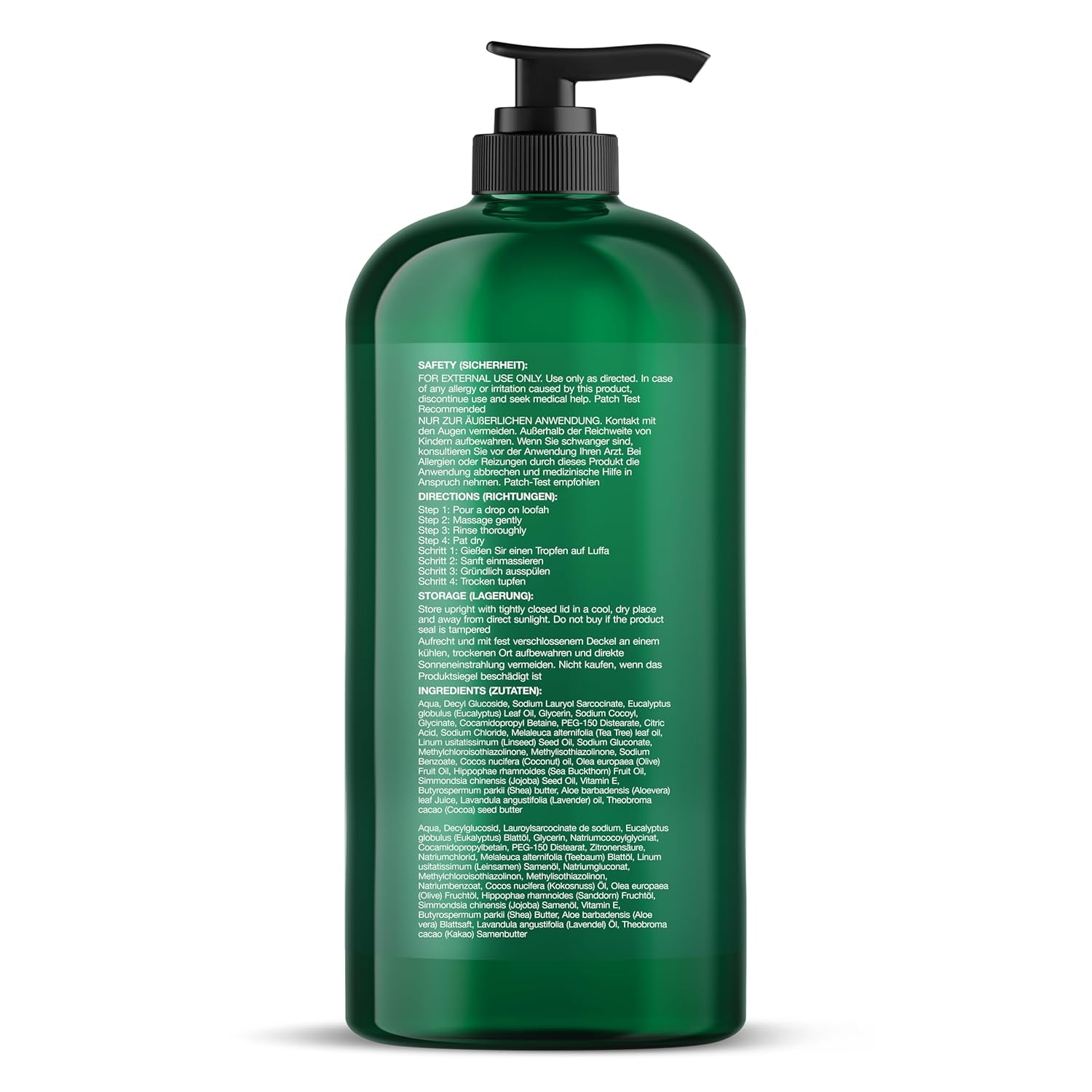 Eucalyptus Tea Tree Body Wash - All - Natural Healing Store