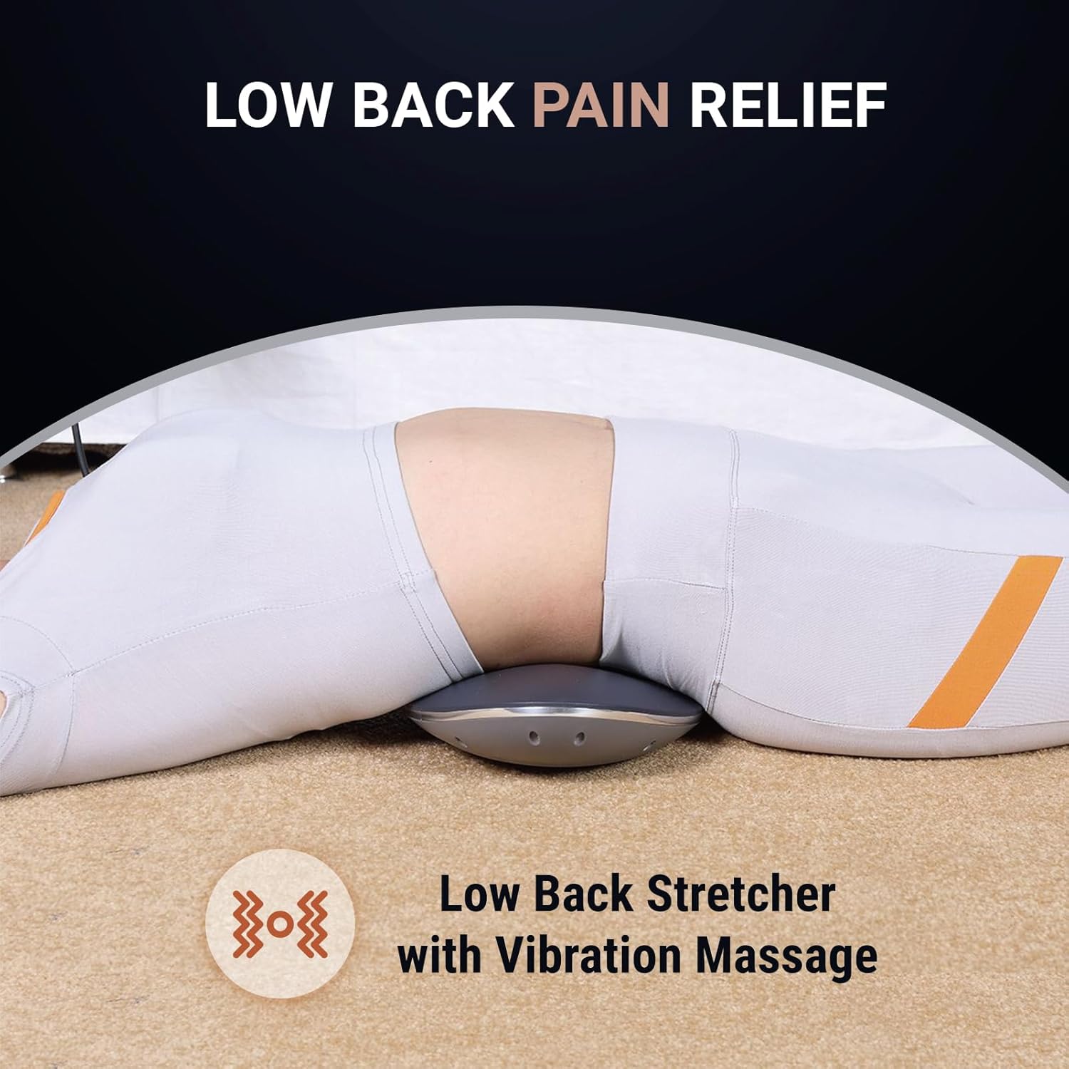 Lumbar Traction w/ Heated Massager - All - Natural Healing Store