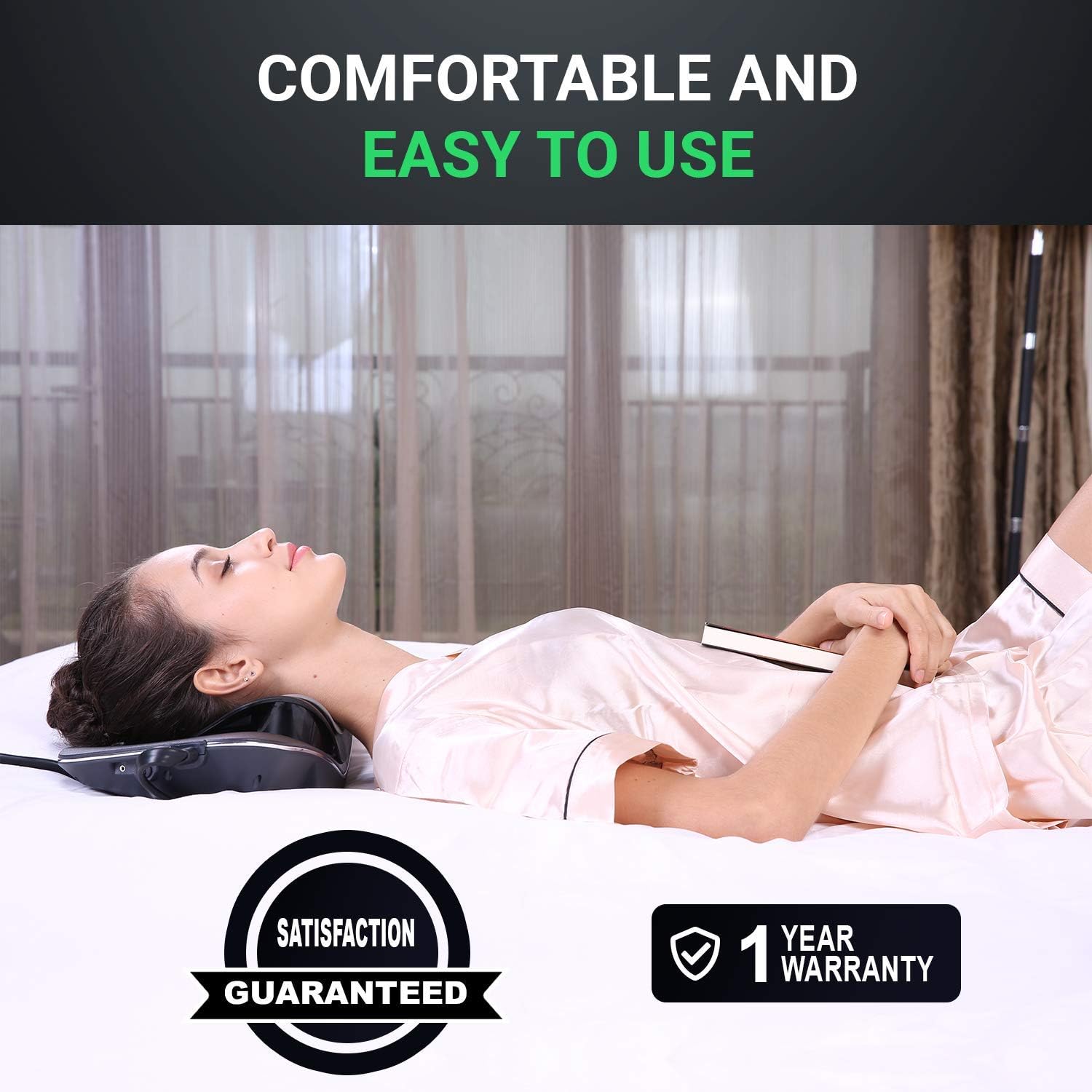 Neck Traction w/ Heated Massager - All - Natural Healing Store