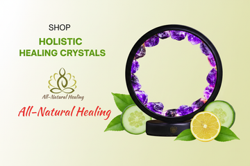 Shop Holistic Healing Crystals - With Amethyst Lamp
