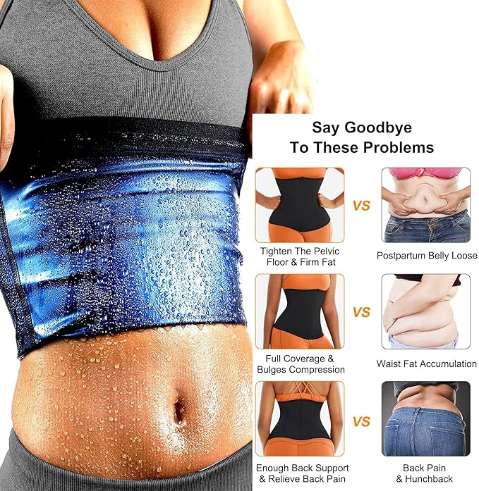 Women's Waist Trimmer Sauna Belt - All - Natural Healing Store